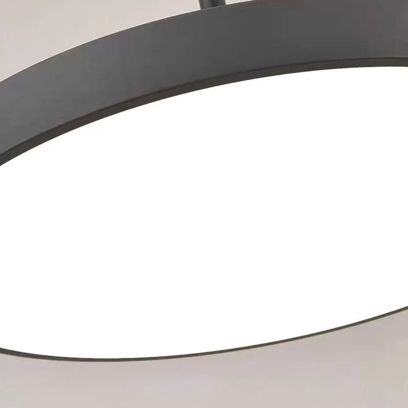 Pendant Light Minimalist Round LED for Office, Black / White