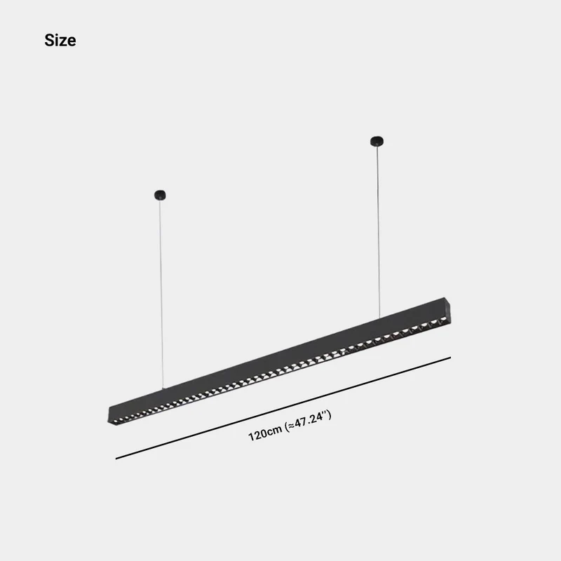 Pendant Light Minimalist Long Strip Linear LED for Office