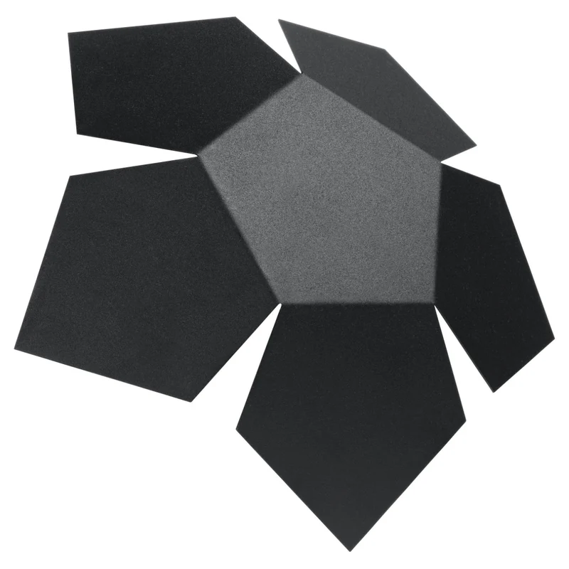 Wandleuchte modernes schwarzes Stahl-Wohnzimmer - Modell Noxara