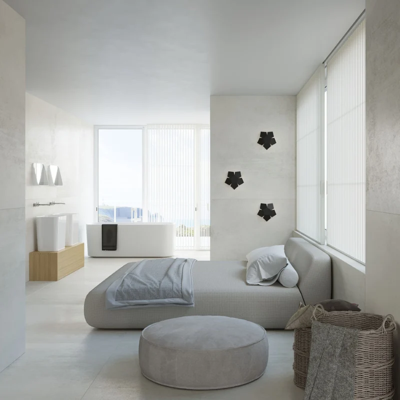 Wandleuchte modernes schwarzes Stahl-Wohnzimmer - Modell Noxara