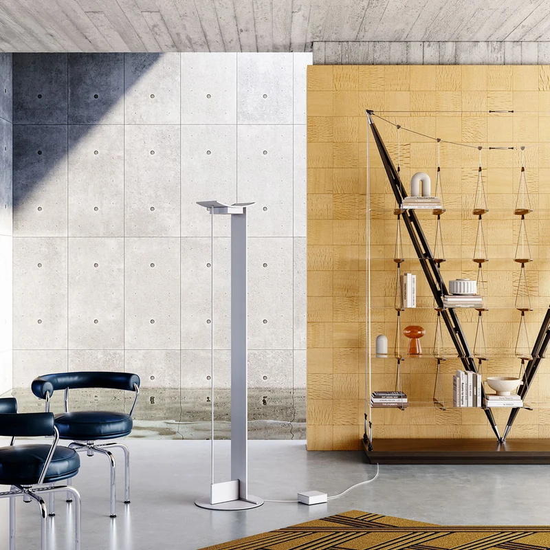 Aluminium Floor Lamp MCP by Gilles Dera for Lumen Center
