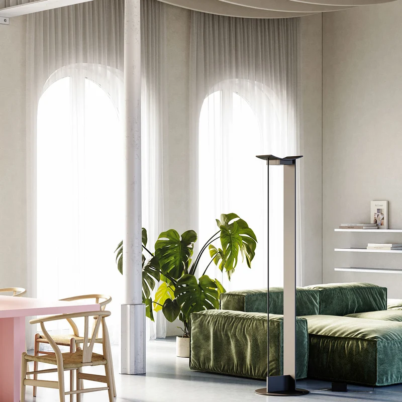 Aluminium Floor Lamp MCP by Gilles Dera for Lumen Center