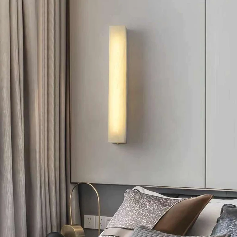 Wall Lamp Vanity Light Marble Cuboid LED
