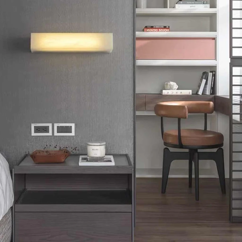 Wall Lamp Vanity Light Marble Cuboid LED