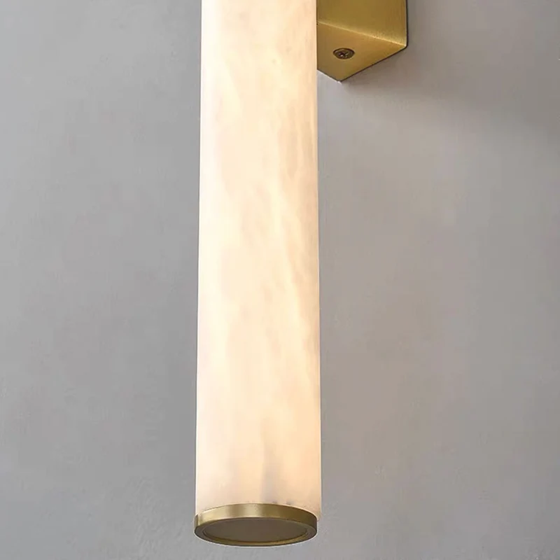 Wall Sconce Light Cylinder Linear Marble LED