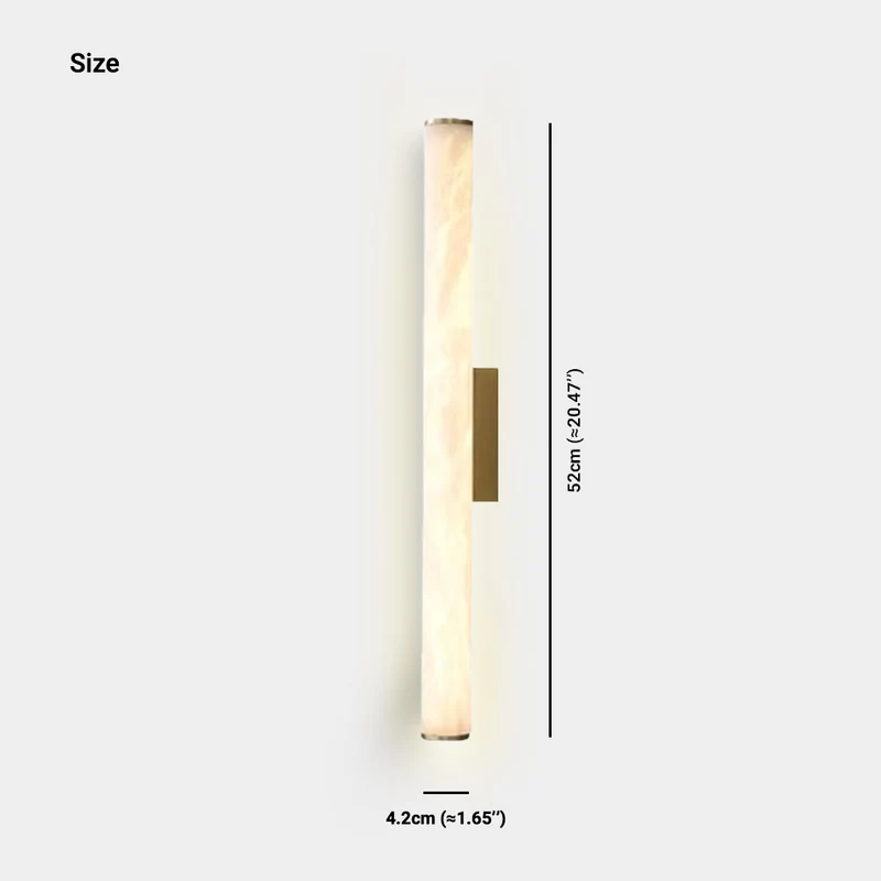 Wall Sconce Light Cylinder Linear Marble LED
