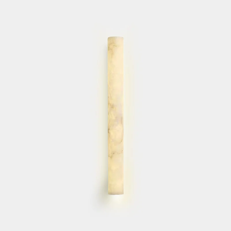 Wall Sconce Light Linear Vertical Marble LED, White