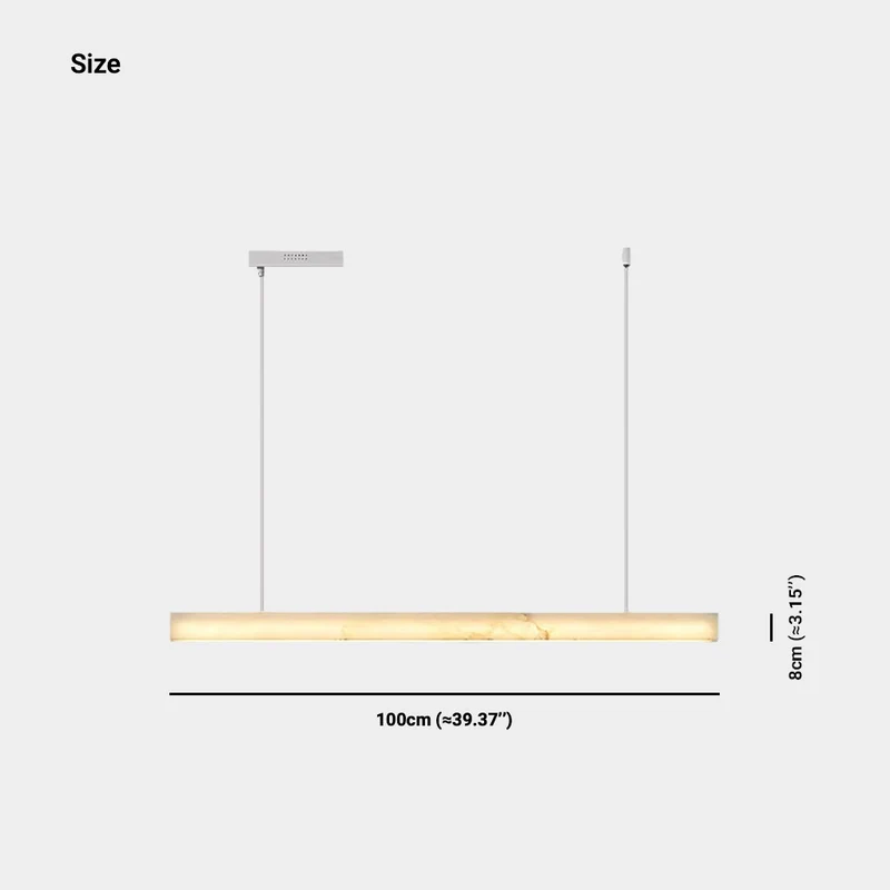 Pendant Light Minimalist Natural Marble Linear LED