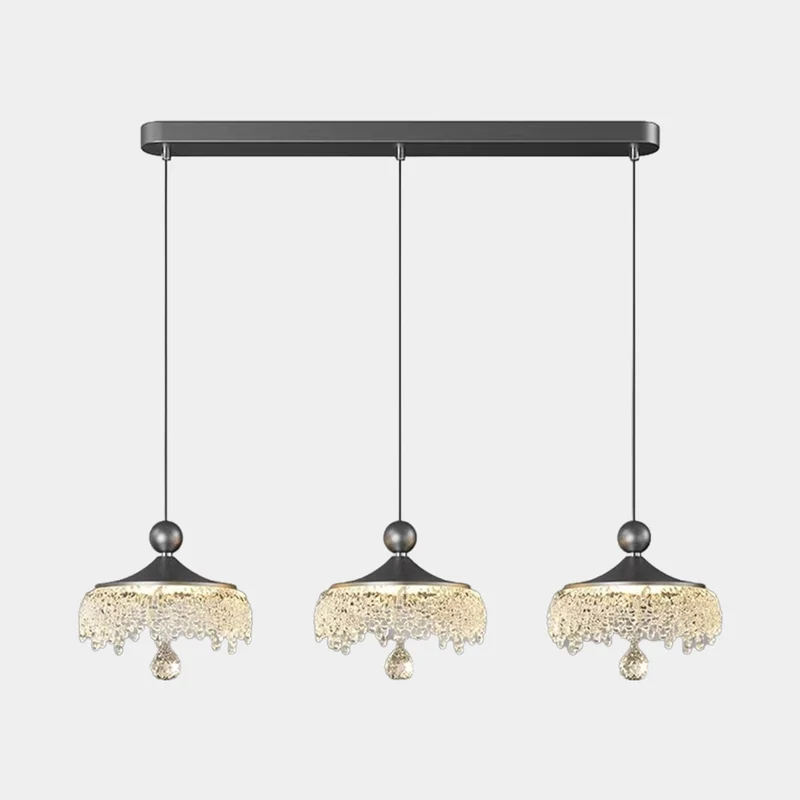 Pendant Light Vintage Wood Grain Acrylic Waterdrop