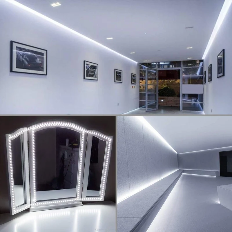 Lepro LED Strip Kaltweiß, 10M(5M*2) LED Streifen 12V Selbstklebend, Band jeder mit 300 Stück 2835 LEDs 2300 Lumen, 6000K Dimmbar Leiste, Kaltweiss DIY Lichtband für Innen Heim Deko, kein Netzteil