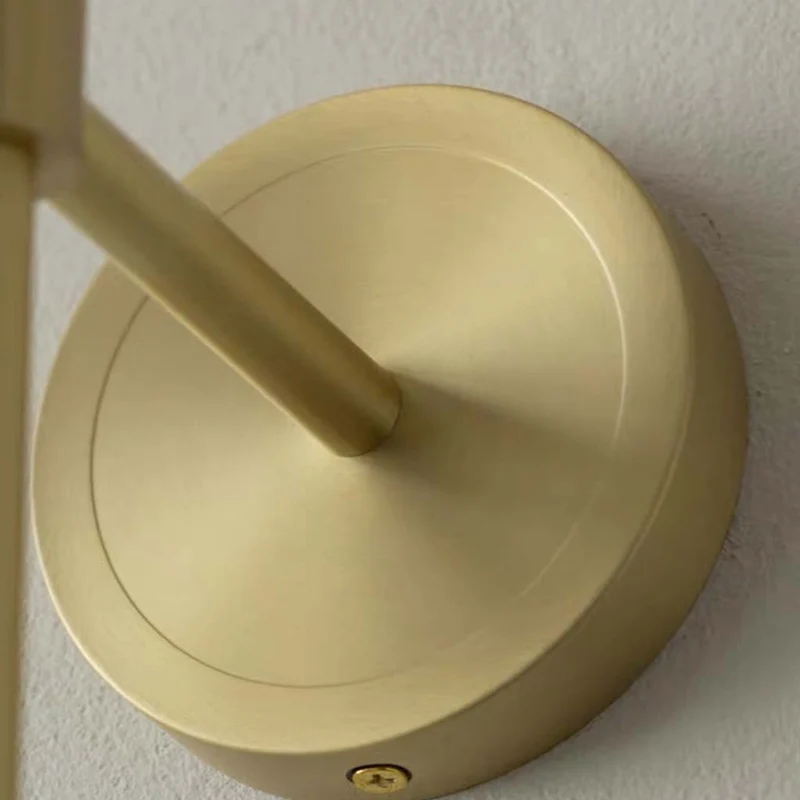 Wall Sconce Light Copper Cylinder Marble Shade