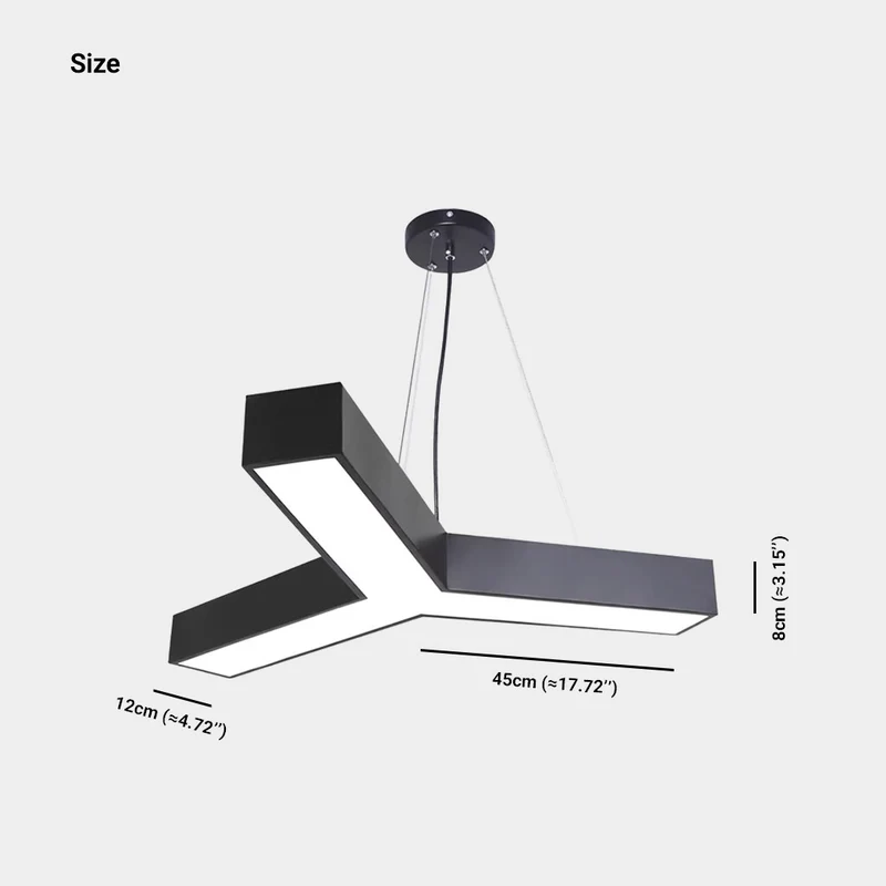 Pendant Light Creative Y Shaped Industrial LED for Office/Gym