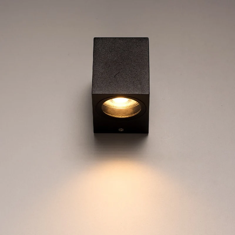 Intelligente LED-Wandleuchte | Tuya / WLAN | San Diego | Leuchtmittel inklusive | Schwarz