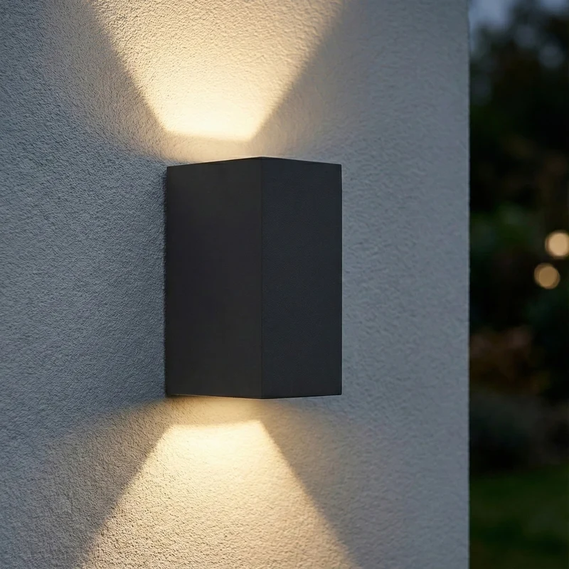 Intelligente LED-Wandleuchte | Tuya / WLAN | San Francisco | Inkl. 2 Leuchtmittel | Schwarz