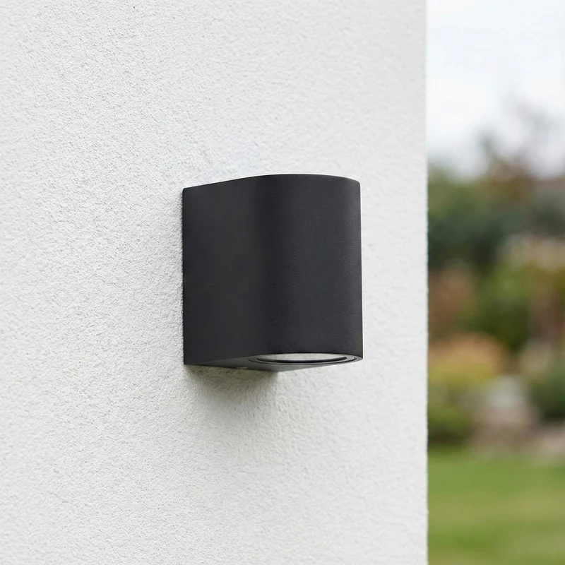 Intelligente LED-Wandleuchte | Zigbee | Sacramento | Leuchtmittel inklusive | Hue-kompatibel | Schwarz