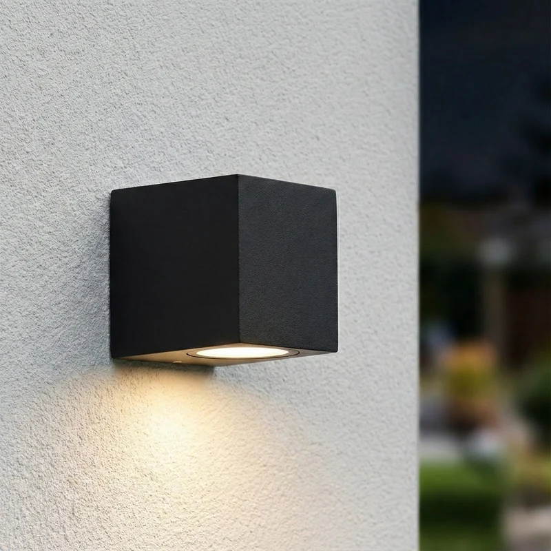 Intelligente LED-Wandleuchte | Zigbee | San Diego | Leuchtmittel inklusive | Hue-kompatibel | Schwarz