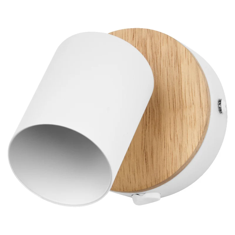 OSRAM LED Spot Wood Line Wandleuchte 1xGU10 Weiß und Holzdekor