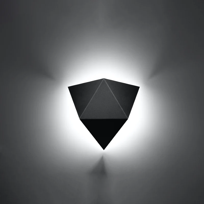 Moderne schwarze Wandleuchte – Noxerio