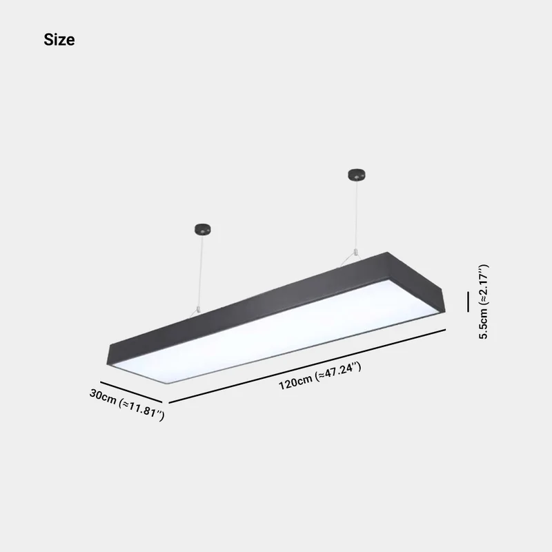 Pendant Light Modern Right Angle Rectangle LED for Office