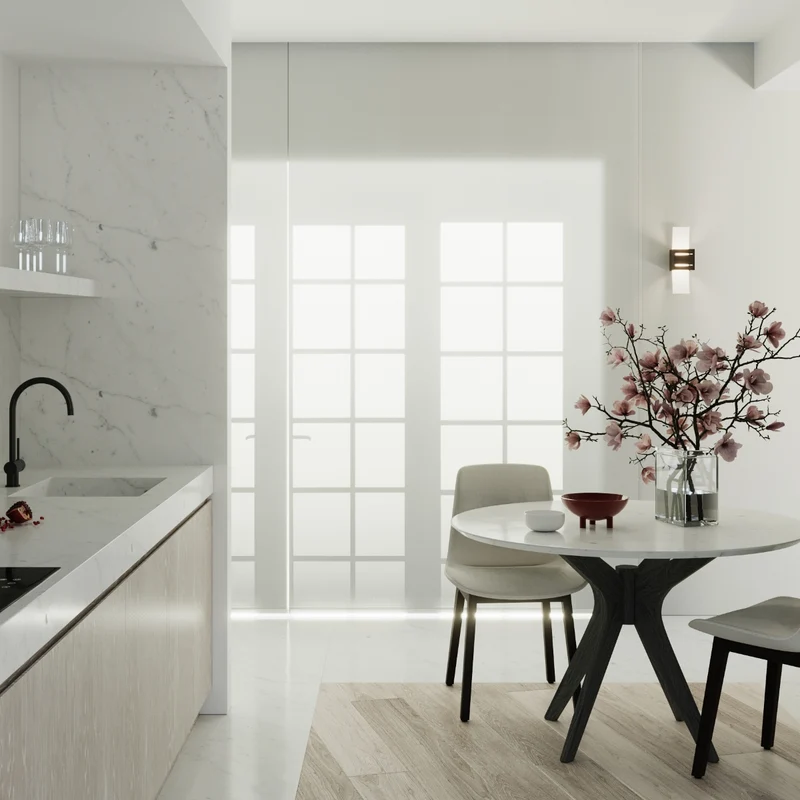 Moderne schwarze Wandleuchte für das Wohnzimmer – Modell Orphéon