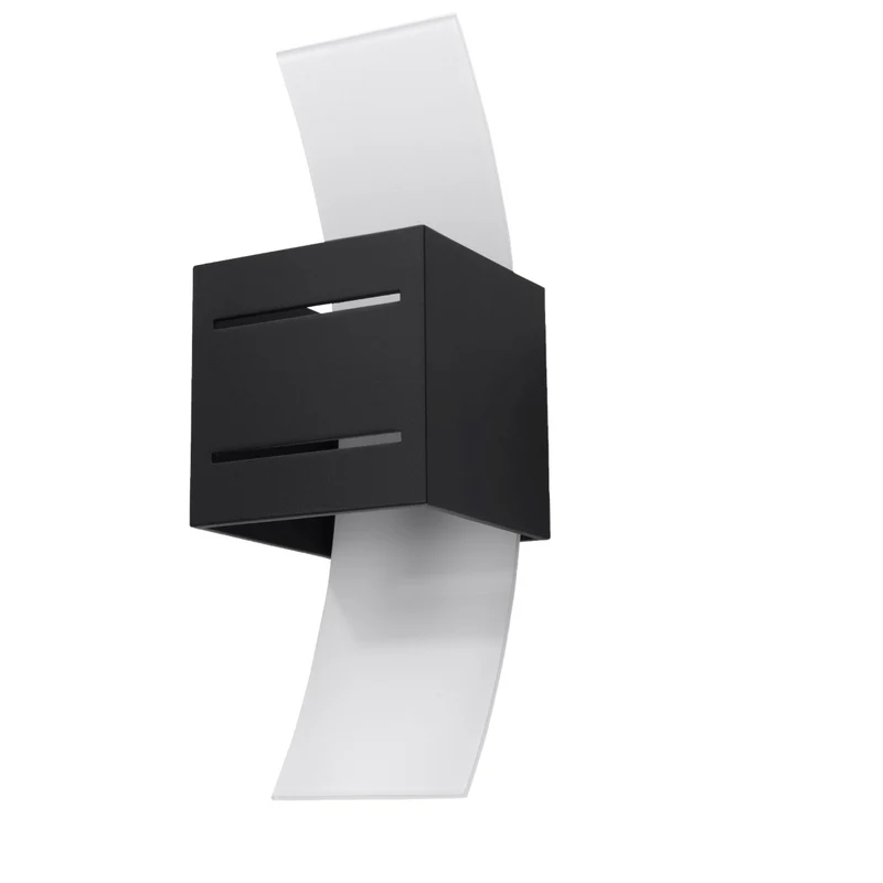 Moderne schwarze Wandleuchte für das Wohnzimmer – Modell Orphéon