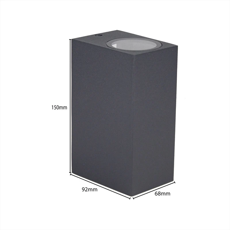 Intelligente LED-Wandleuchte | Zigbee | San Francisco | Inkl. 2 Leuchtmittel | Hue-kompatibel | Anthrazit