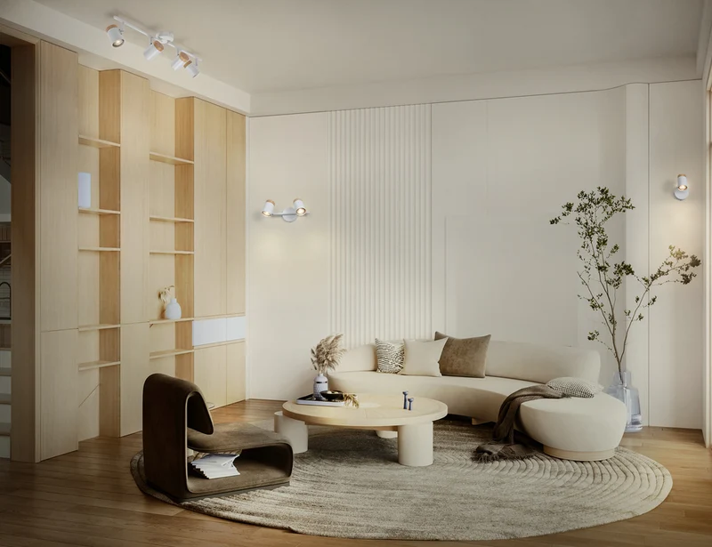 OSRAM LED Spot Stamp Deckenleuchte 3xGU10 Weiß und Holz