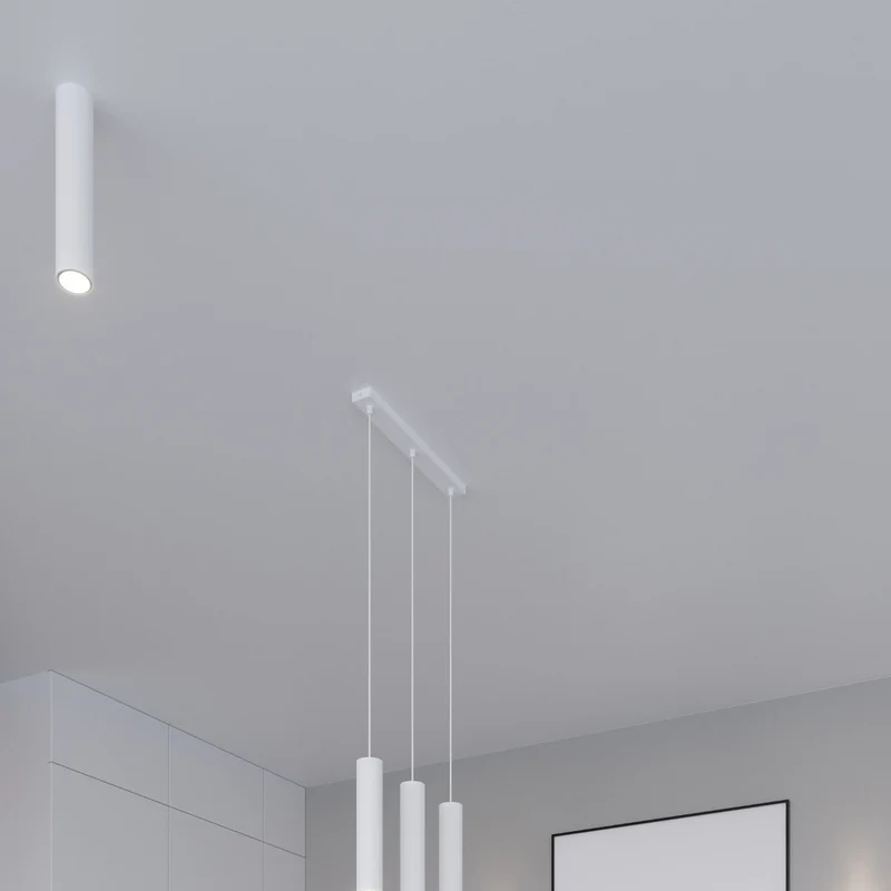 Moderne weiße Wandleuchte aus Metall – Ardanis