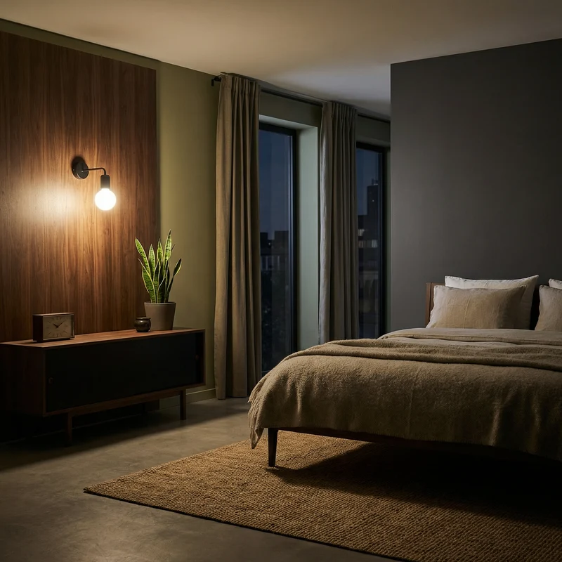Industrielle schwarze Wandleuchte für das Wohnzimmer – Varello
