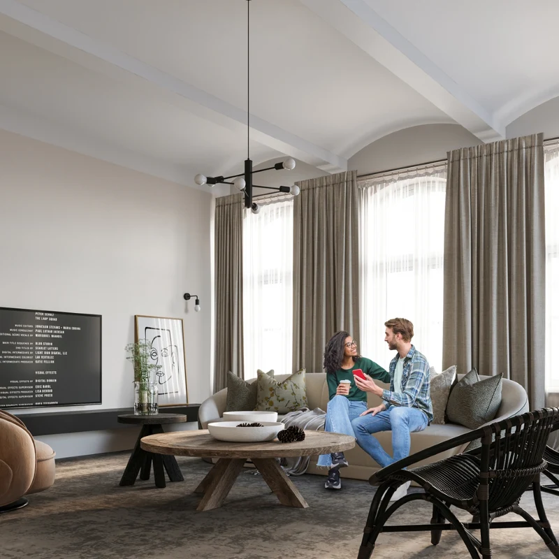 Industrielle schwarze Wandleuchte für das Wohnzimmer – Varello