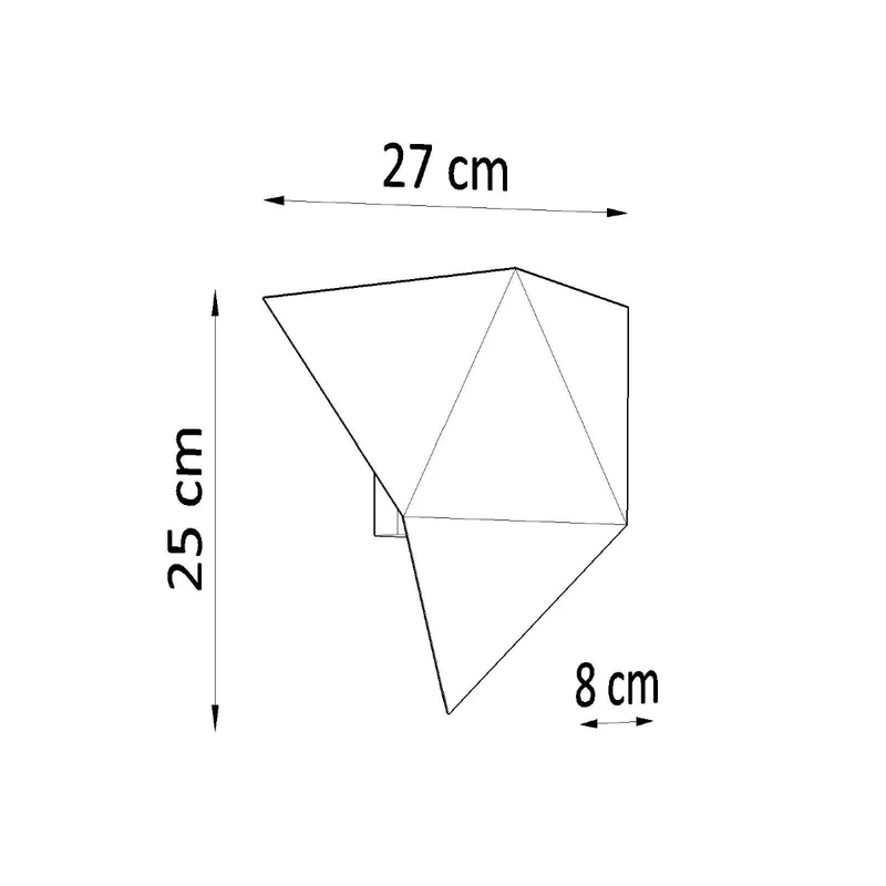 Wandleuchte modernes weißes Stahl-Wohnzimmer - Modell Asterion