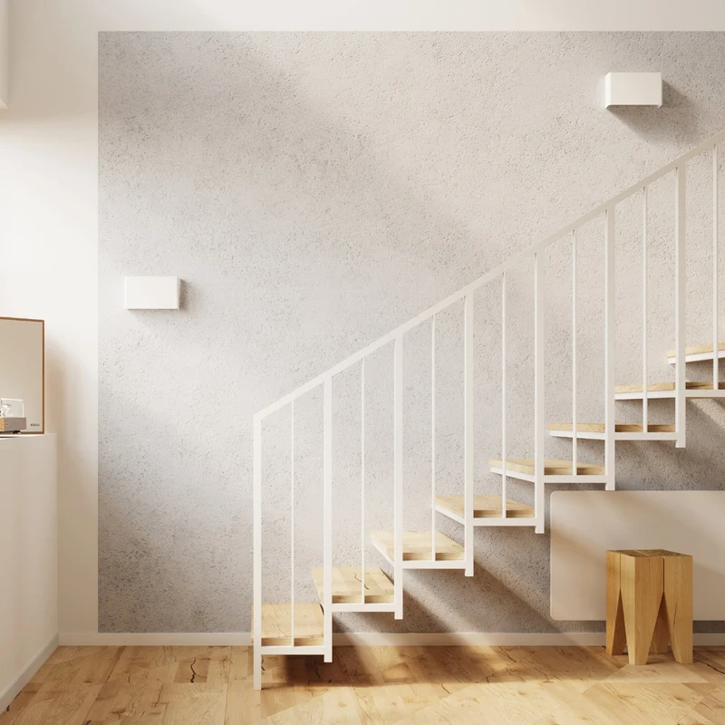 Wandleuchte Weißer Stahl Modern - Modell Neravia