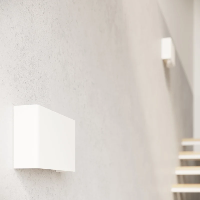 Wandleuchte Weißer Stahl Modern - Modell Neravia