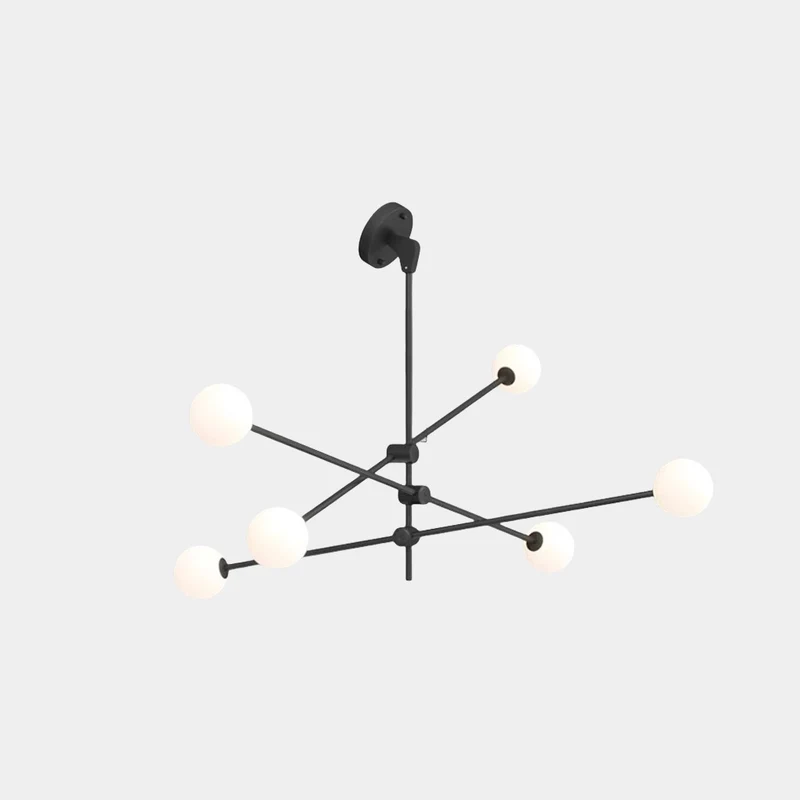 Chandelier Sputnik Multi-Globe for Sloped Ceiling