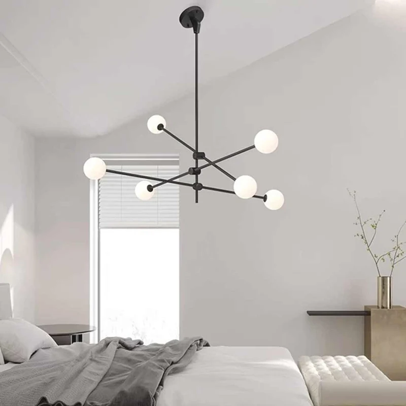 Chandelier Sputnik Multi-Globe for Sloped Ceiling