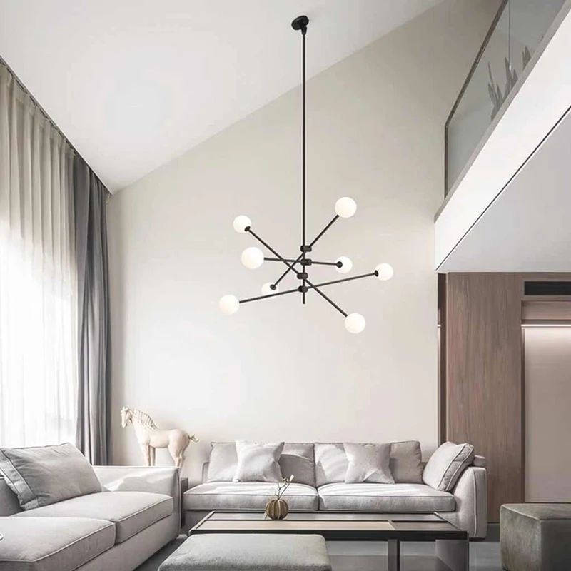 Chandelier Sputnik Multi-Globe for Sloped Ceiling
