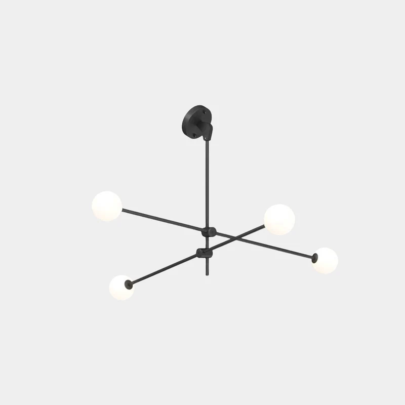 Chandelier Sputnik Multi-Globe for Sloped Ceiling