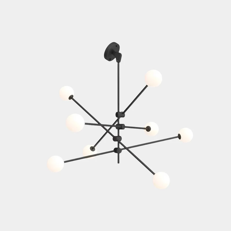 Chandelier Sputnik Multi-Globe for Sloped Ceiling