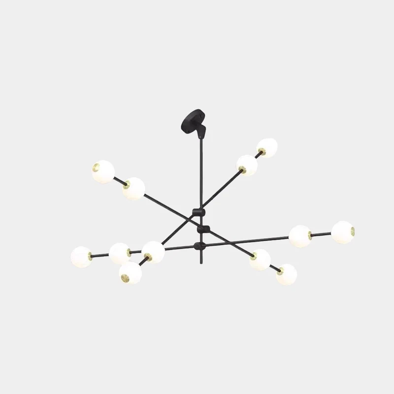 Chandelier Sputnik Multi-Globe for Sloped Ceiling