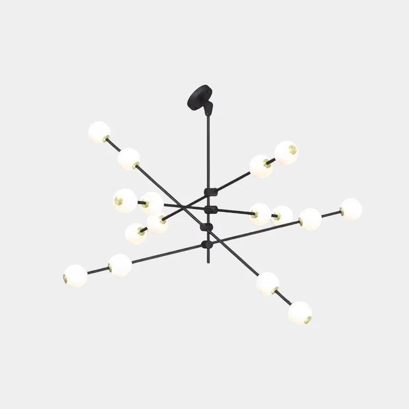 Chandelier Sputnik Multi-Globe for Sloped Ceiling