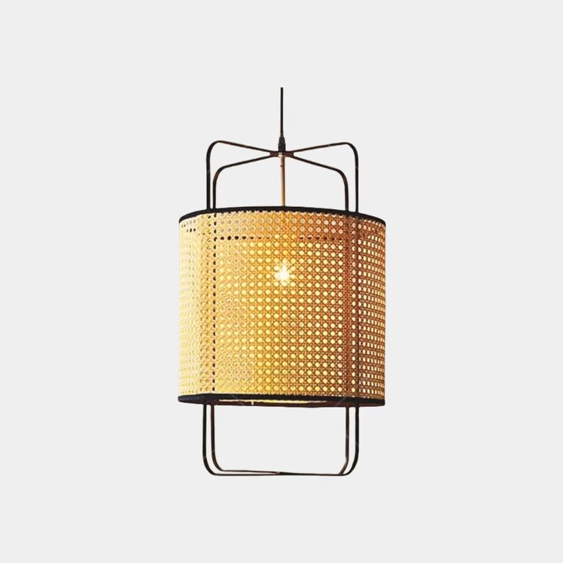 Pendant Light Japandi Woven Rattan Wicker