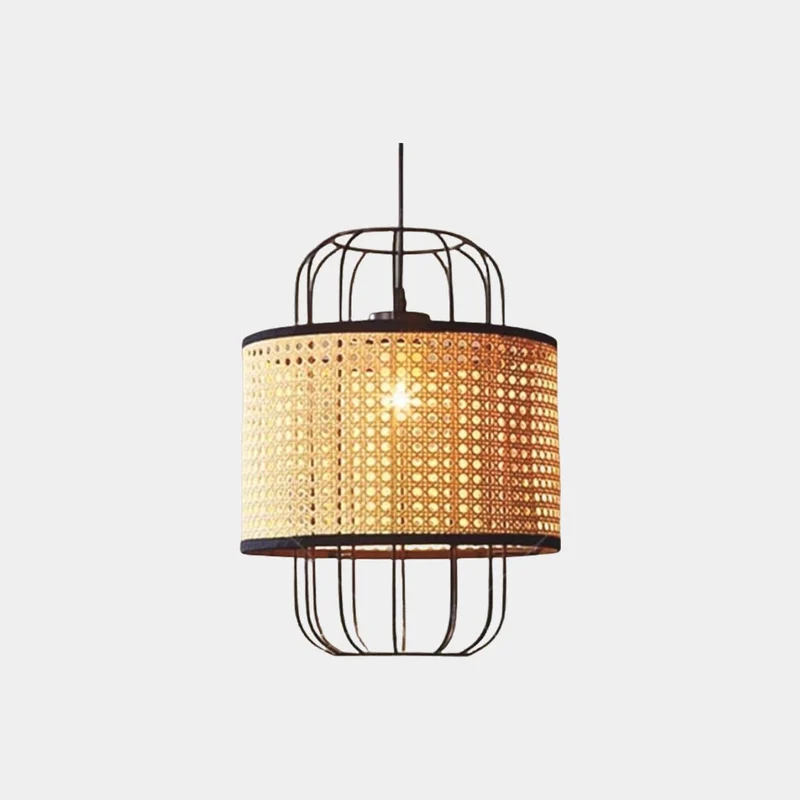 Pendant Light Japandi Woven Rattan Wicker