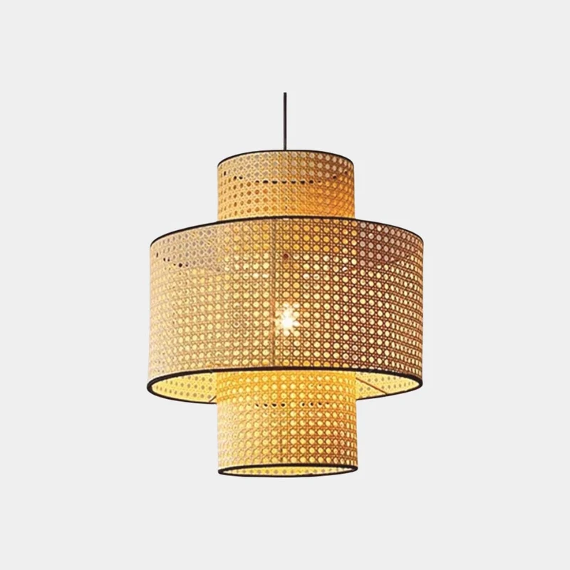 Pendant Light Japandi Woven Rattan Wicker