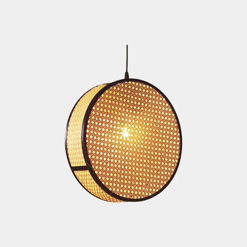Pendant Light Japandi Woven Rattan Wicker