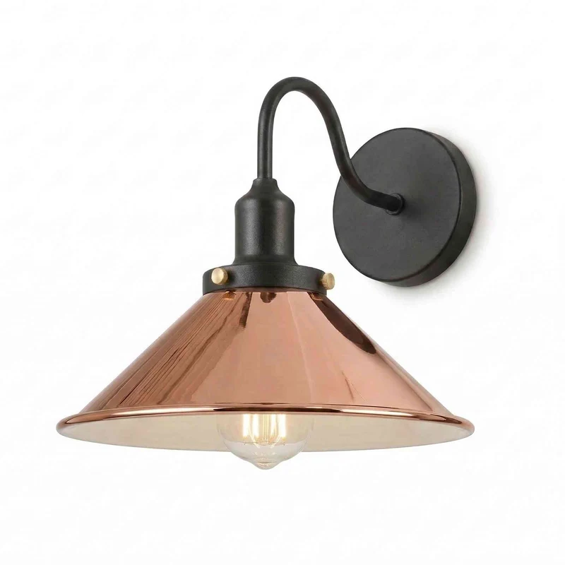 LEDSone Design Wandleuchte Metall | Schwanenhals Retro Wandstrahler~4029
