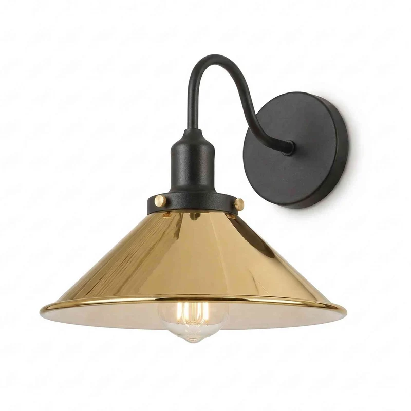 LEDSone Design Wandleuchte Metall | Schwanenhals Retro Wandstrahler~4029