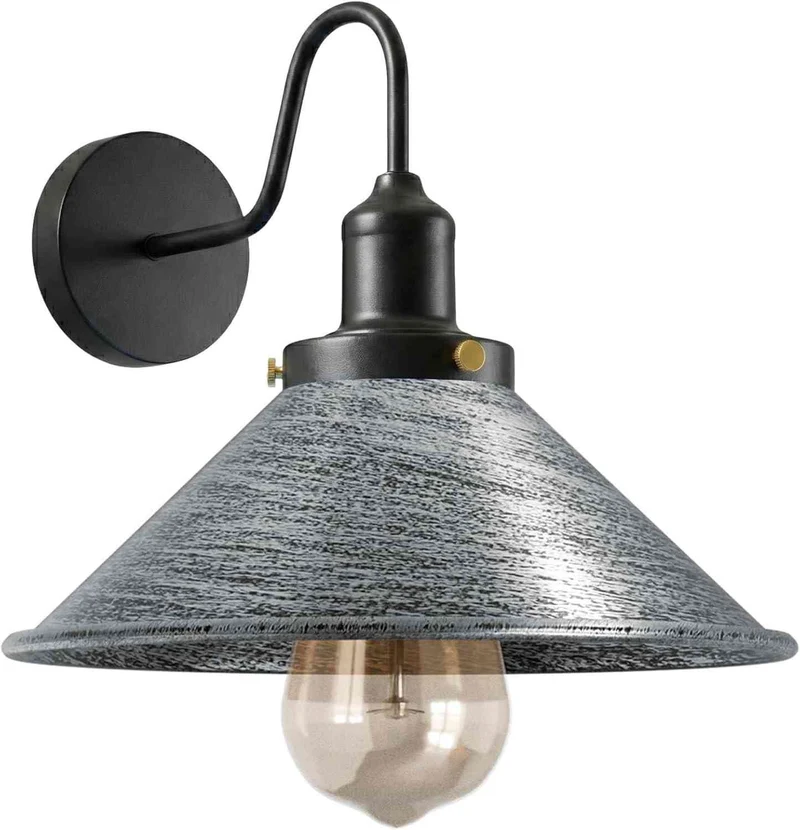 LEDSone Design Wandleuchte Metall | Schwanenhals Retro Wandstrahler~4029