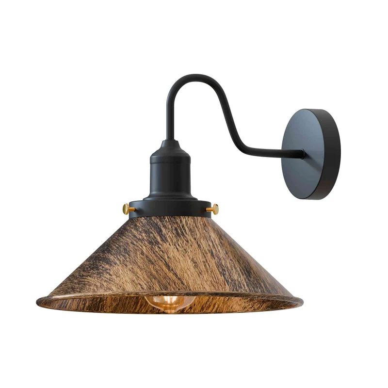 LEDSone Design Wandleuchte Metall | Schwanenhals Retro Wandstrahler~4029