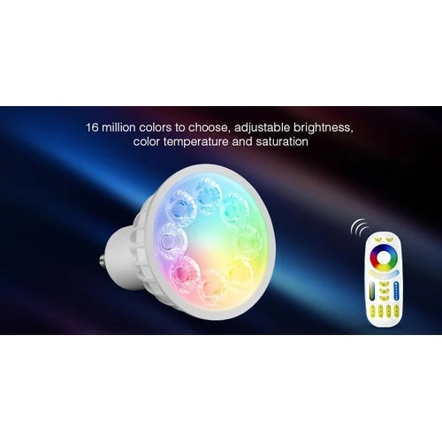 LED-Bodenstrahler GU10 rund | Komplettset | RGBCCT | inkl. Lichtquelle und Fernbedienung | Rhodos | Edelstahl | IP66