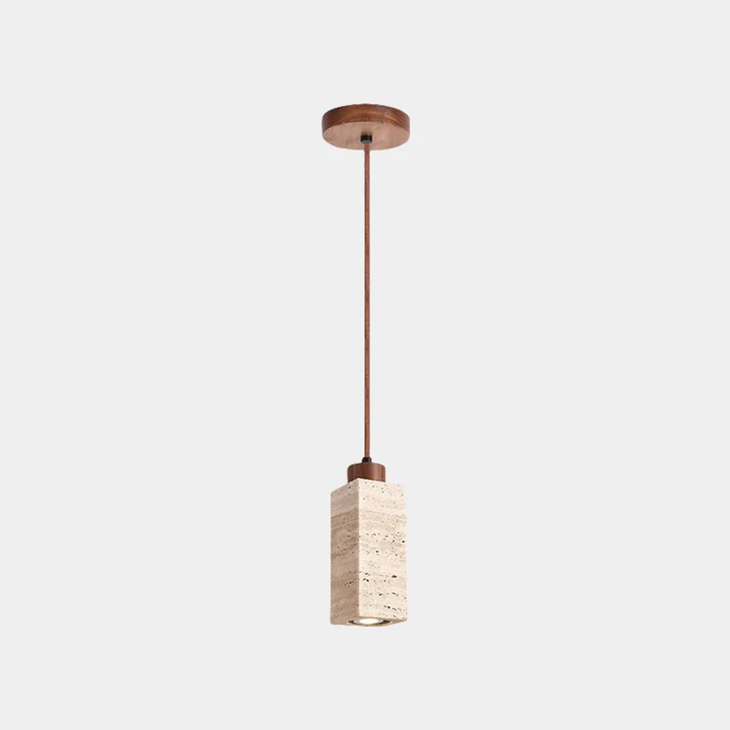 Pendant Light Wabi Sabi Japandi Yellow Stone